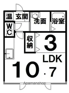 クロスフォレ【203号室】の間取り