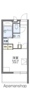 レオパレスリトルハウス【3階】の間取り