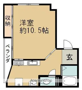 藤原マンション東村【1階】の間取り