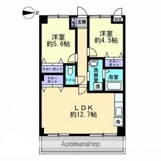 フィネス多賀【3階】の間取り