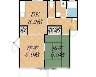 フレグランス岡田【A202号室】の間取り