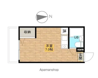 フォンテ東長崎【102号室】の間取り