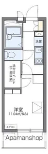 レオパレスハーバーサイドE棟【109号室】の間取り