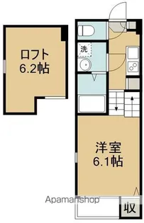 ILE PAISIBLE宮城野【2階】の間取り