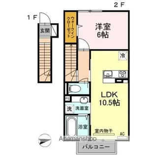 パエーゼヴィラージュ ヴィラージュ【206号室】の間取り