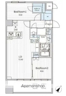 ビエラコート日本橋久松町【6階】の間取り