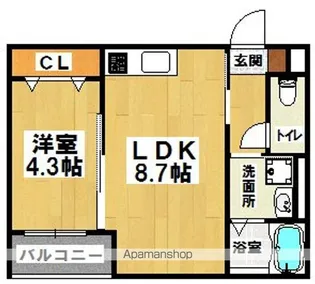 APS01(エーピーエスゼロワン)【2階】の間取り
