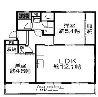 ヴィラナリー屋島【3306号室】の間取り