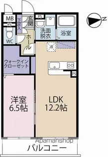 ホワイトレン【1階】の間取り