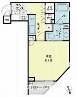 ベルファース新橋【3階】の間取り