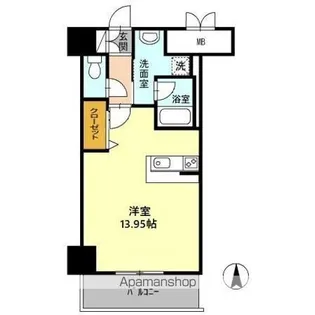 SKY GATE 主税町【3階】の間取り