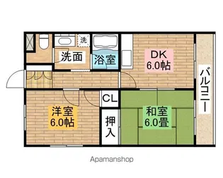 ドミールレグラス【201号室】の間取り