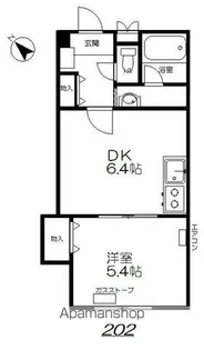 フォレストハイツ【202号室】の間取り
