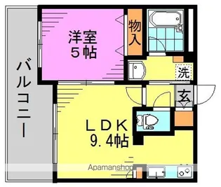 CASSIA新高円寺【4階】の間取り