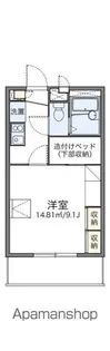 レオパレス多田4【106号室】の間取り