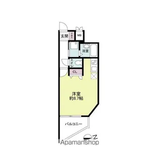 福岡県福岡市博多区博多駅南1丁目【マンション】の間取り