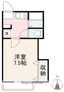 ハイツリブエール【1階】の間取り