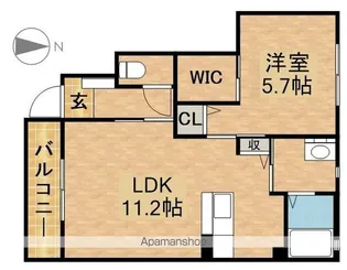 GARO【1階】の間取り