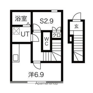 1Rの間取り画像