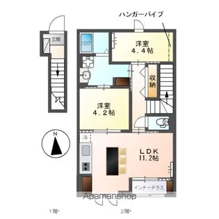 レオン【2階】の間取り