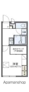 レオパレスきたかみⅢ【108号室】の間取り
