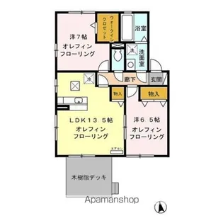 アメージングタウン AB【1階】の間取り