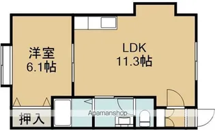 RI夢【202号室】の間取り