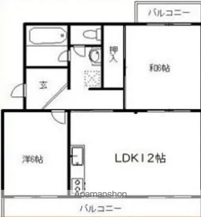 ベルジェーム【3階】の間取り