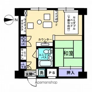 アルファコンフォート熊本【10階】の間取り