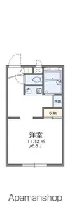 レオパレスサウススクエア【107号室】の間取り