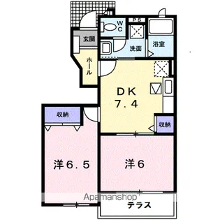 フィデール パラッツオ【1階】の間取り