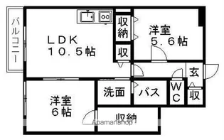 ラ・グランデ杉1【1階】の間取り