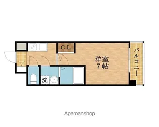 エスリード京橋アミュゼ【704号室】の間取り