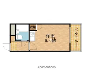 メビウス城北公園レジデンス【305.号室】の間取り