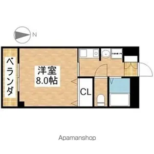 アビテイケダ【3階】の間取り