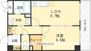 アルファリラ【5階】の間取り