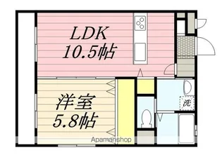 セレブレイト・ウエスト【1階】の間取り
