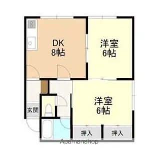 フラッツ328【1階】の間取り