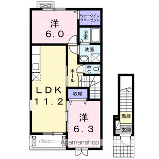 プリムローズ 2011【2階】の間取り
