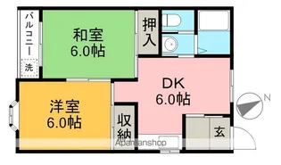 コスモハイツ高須2B【5階】の間取り