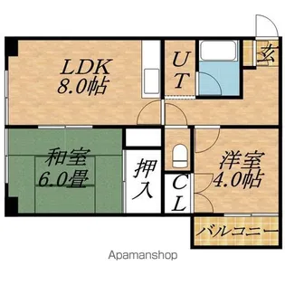 マンション三宅D【703号室】の間取り