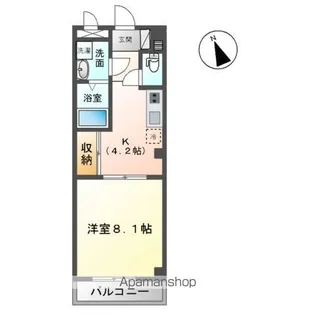 メゾン・ド・ケヤキ【101号室】の間取り