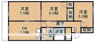 21ハイツ新保【1階】の間取り