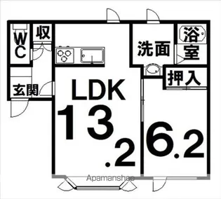 グラシア613【1階】の間取り
