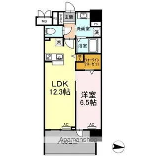 L’ENVOL MEIEKI【706号室】の間取り