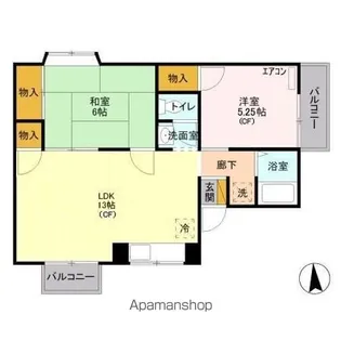 サンパーク816【1階】の間取り