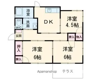 群馬県太田市大原町【一戸建】の間取り