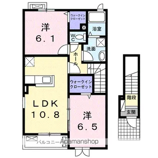 リビエラ D【2階】の間取り