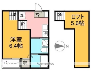 シェモア中島町【2階】の間取り