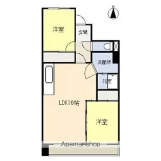 宮地興産ビル【4階】の間取り